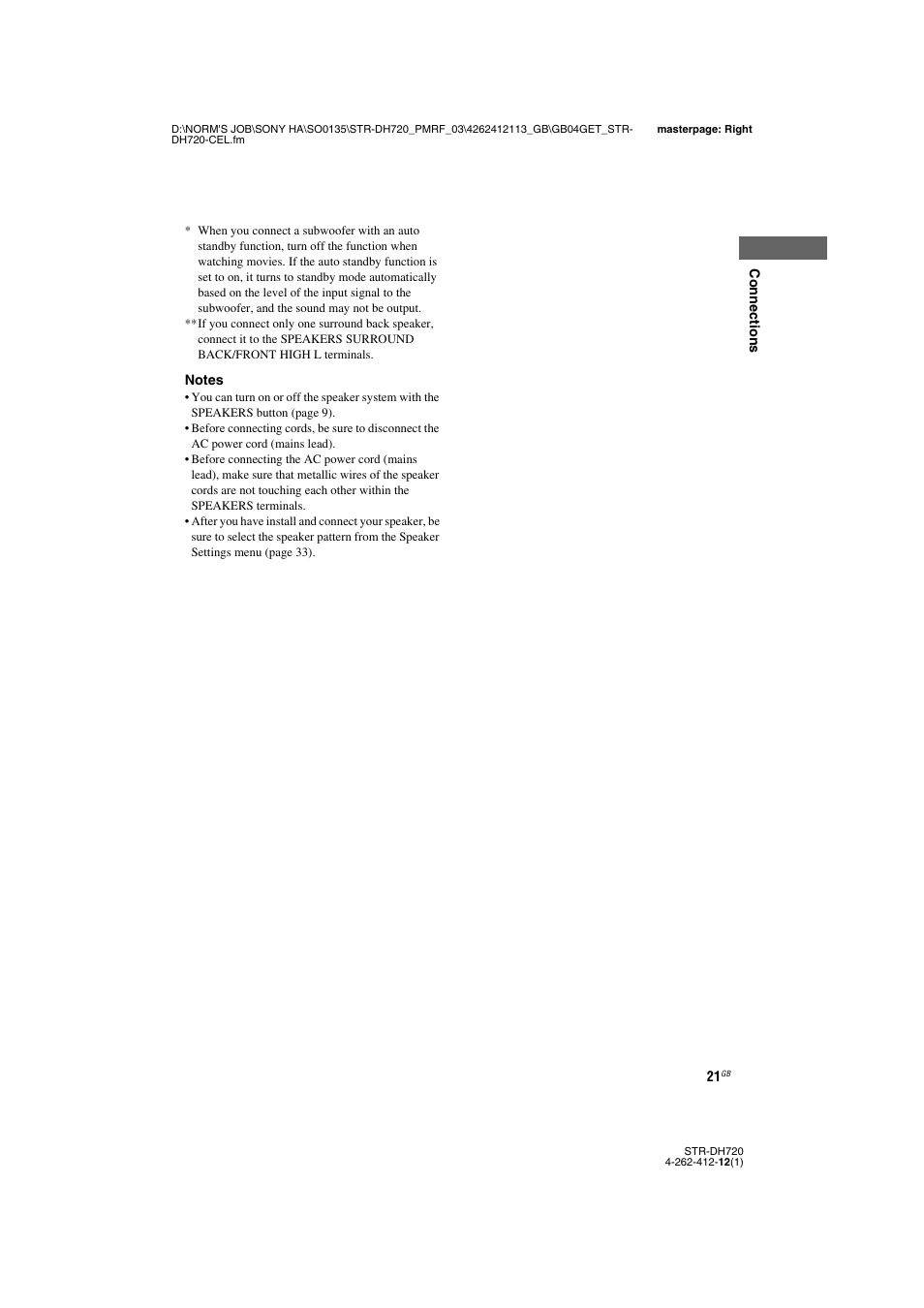 Sony STR-DH720HP User Manual | Page 21 / 88