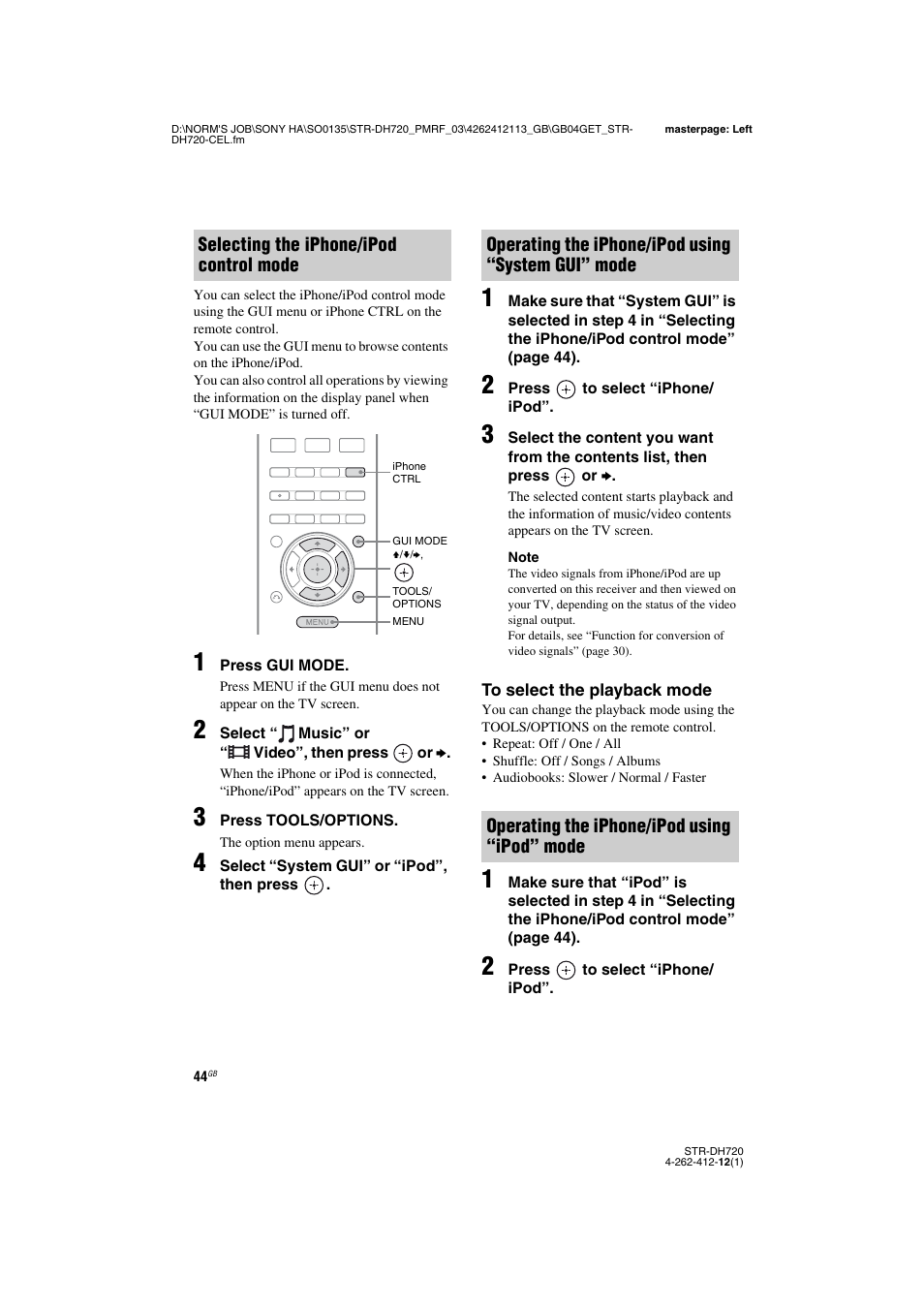 Sony STR-DH720HP User Manual | Page 44 / 88