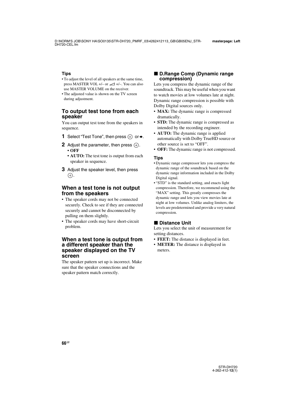 Sony STR-DH720HP User Manual | Page 66 / 88