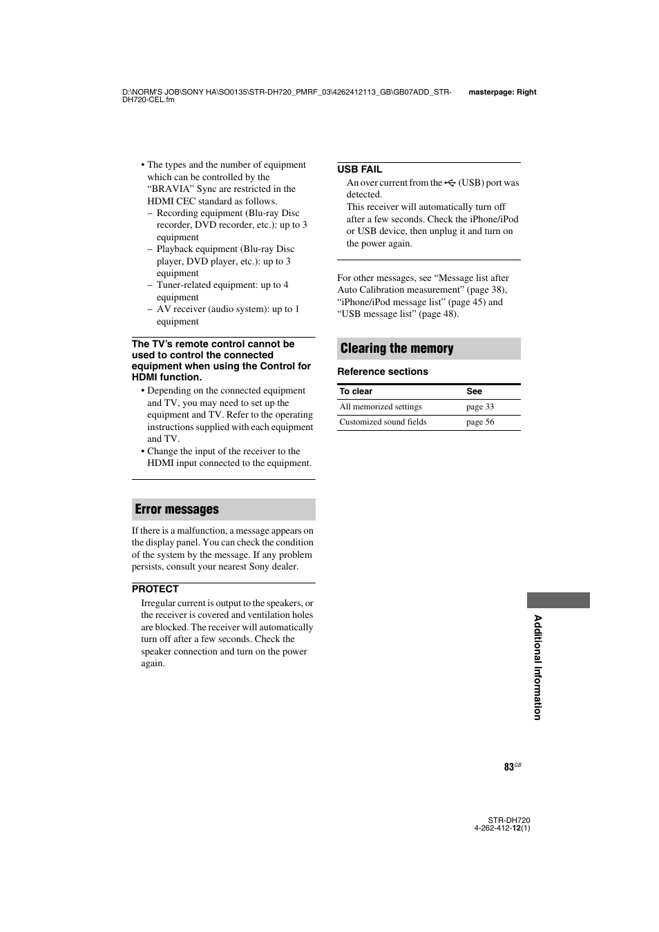 Sony STR-DH720HP User Manual | Page 83 / 88