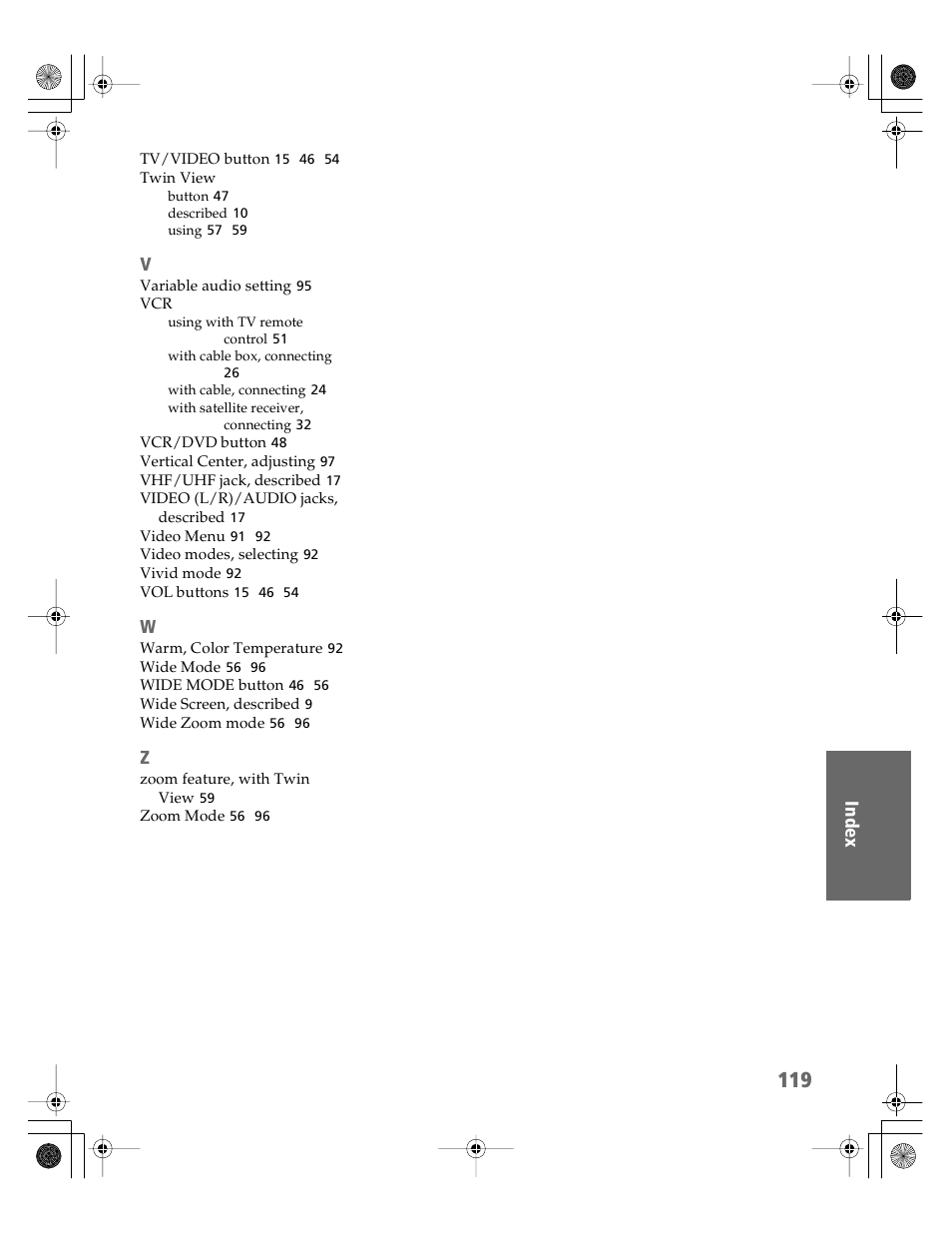 Sony KDP-51WS550 User Manual | Page 120 / 122