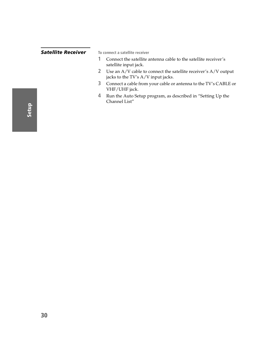 Satellite receiver | Sony KDP-51WS550 User Manual | Page 31 / 122