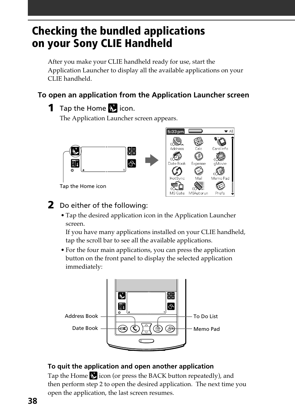 Sony PEG-N610C User Manual | Page 38 / 60