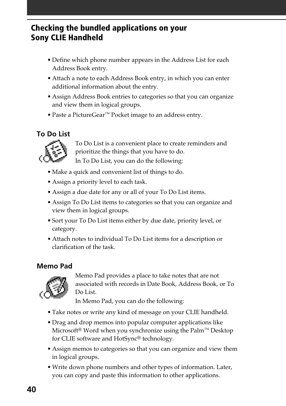 Sony PEG-N610C User Manual | Page 40 / 60