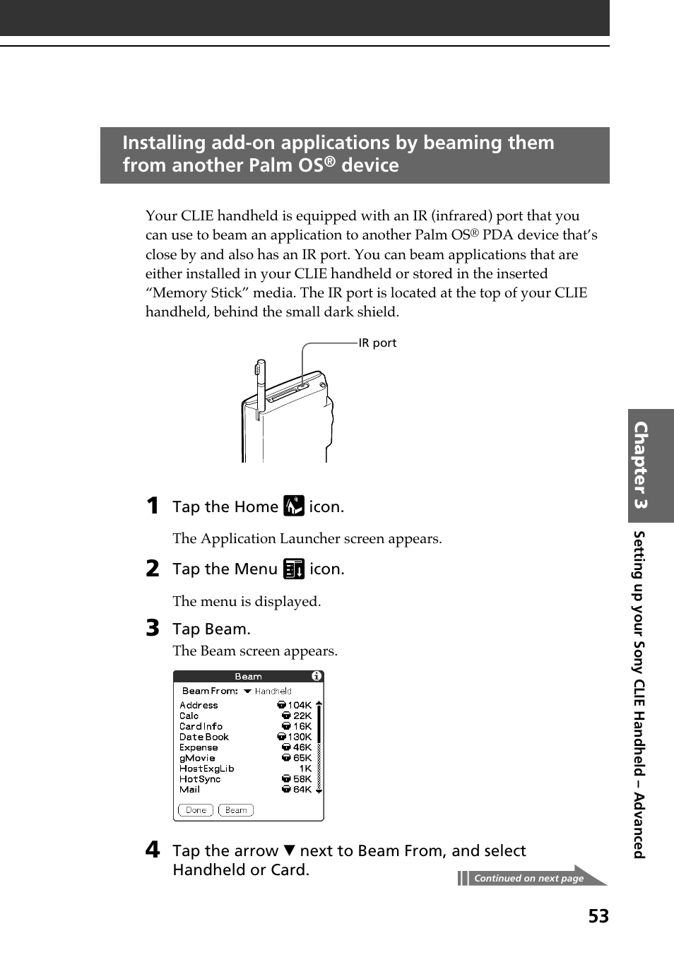 Device | Sony PEG-N610C User Manual | Page 53 / 60