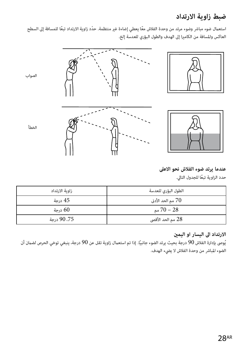 دادترلاا ةيواز طبض | Sony HVL-F42AM User Manual | Page 238 / 263