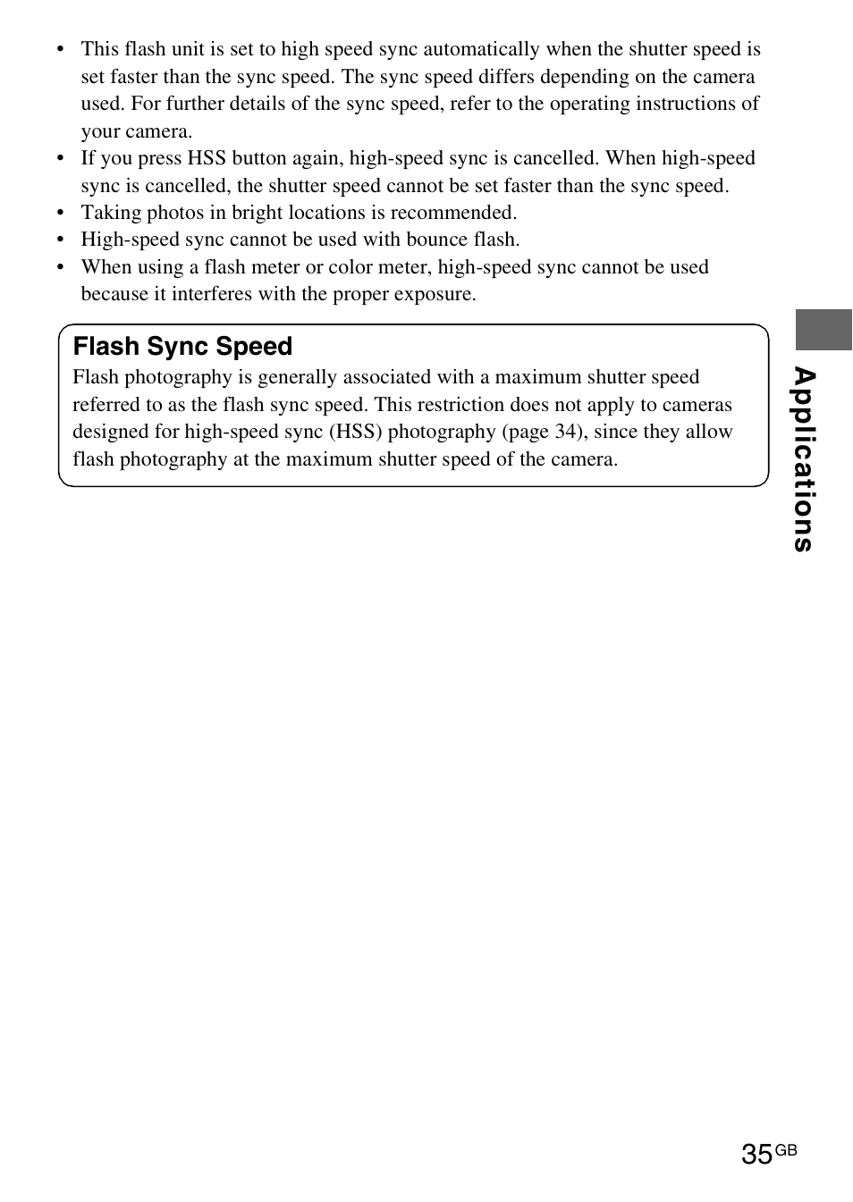 Sony HVL-F42AM User Manual | Page 35 / 263