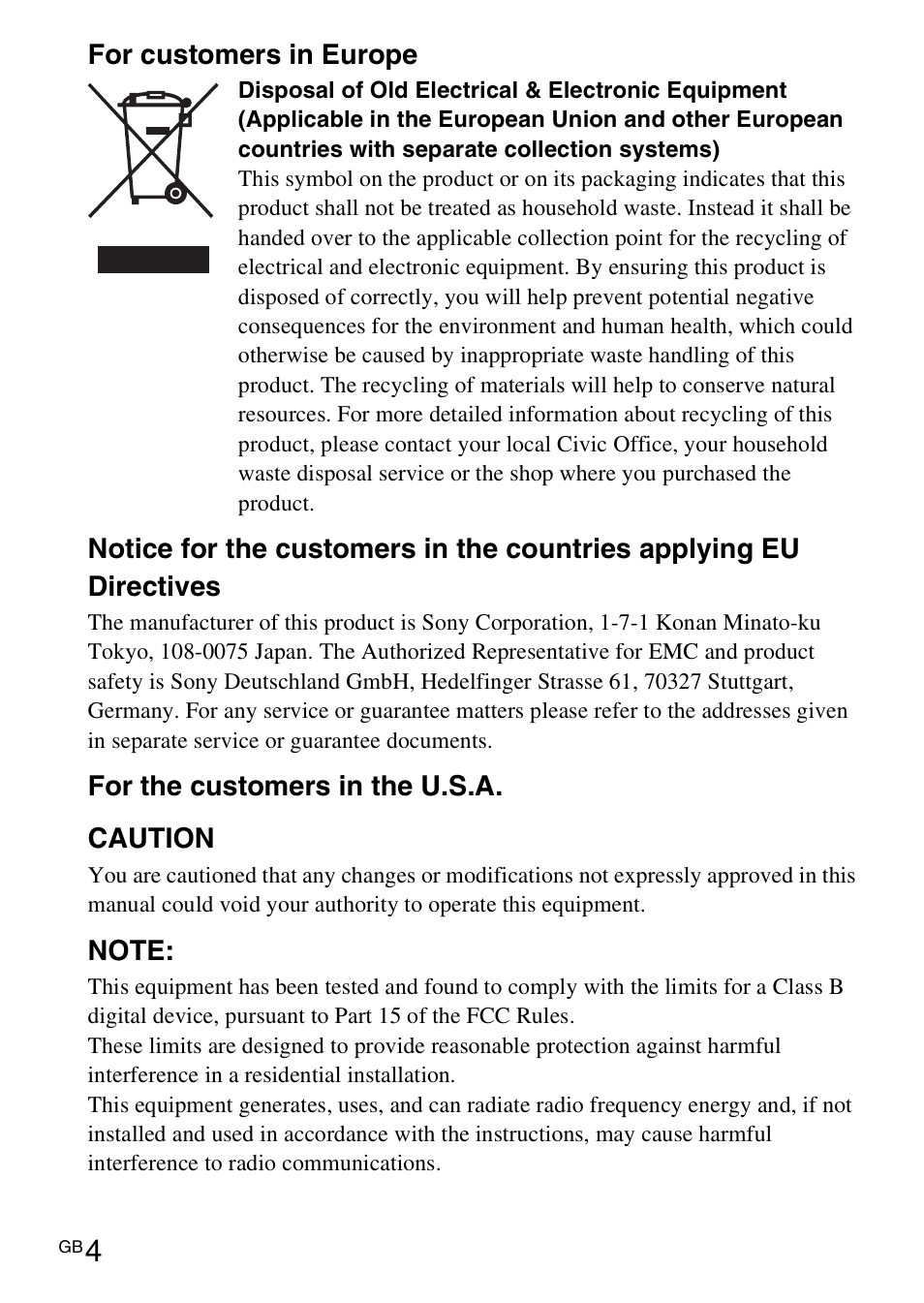 Sony HVL-F42AM User Manual | Page 4 / 263