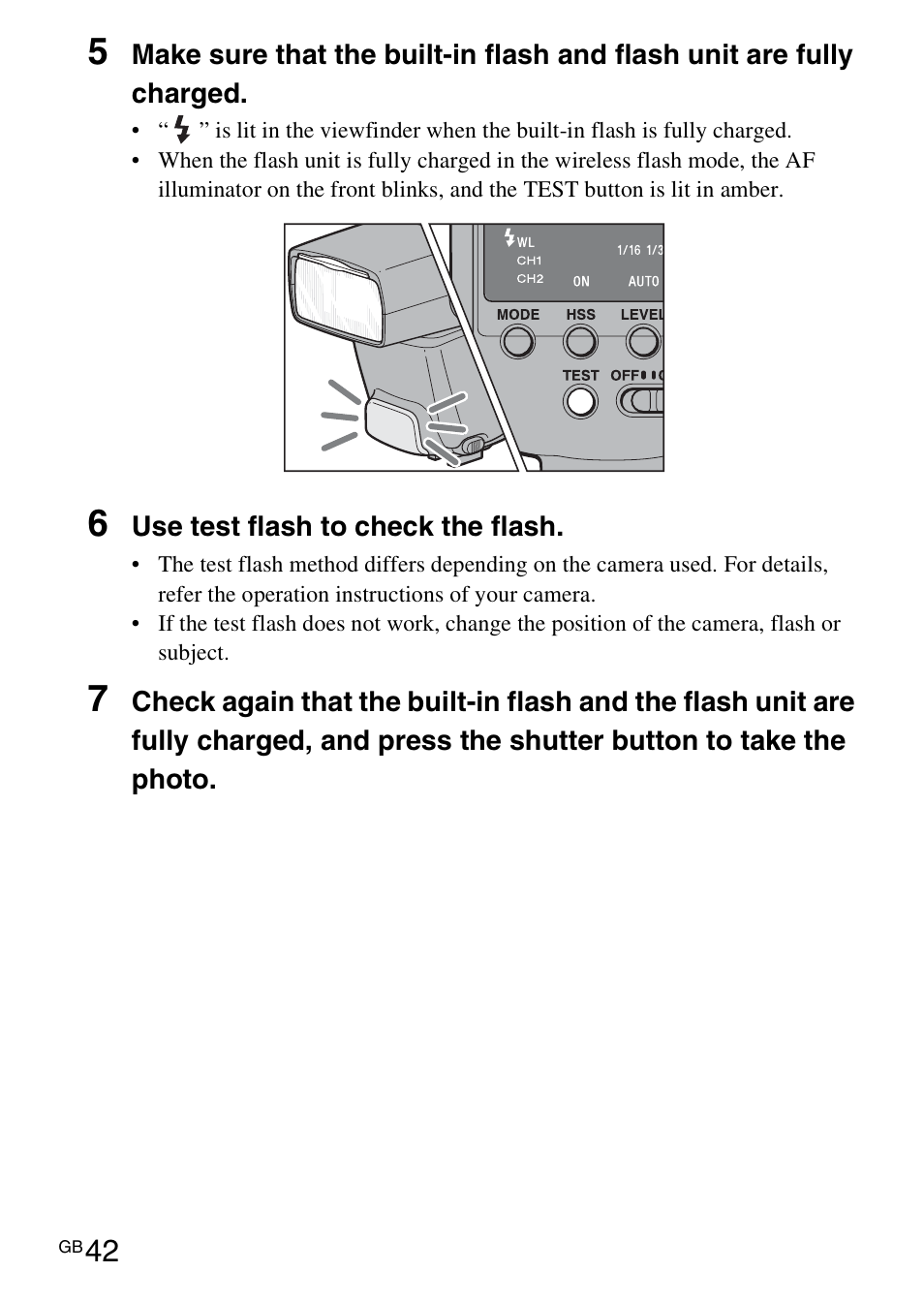 Sony HVL-F42AM User Manual | Page 42 / 263