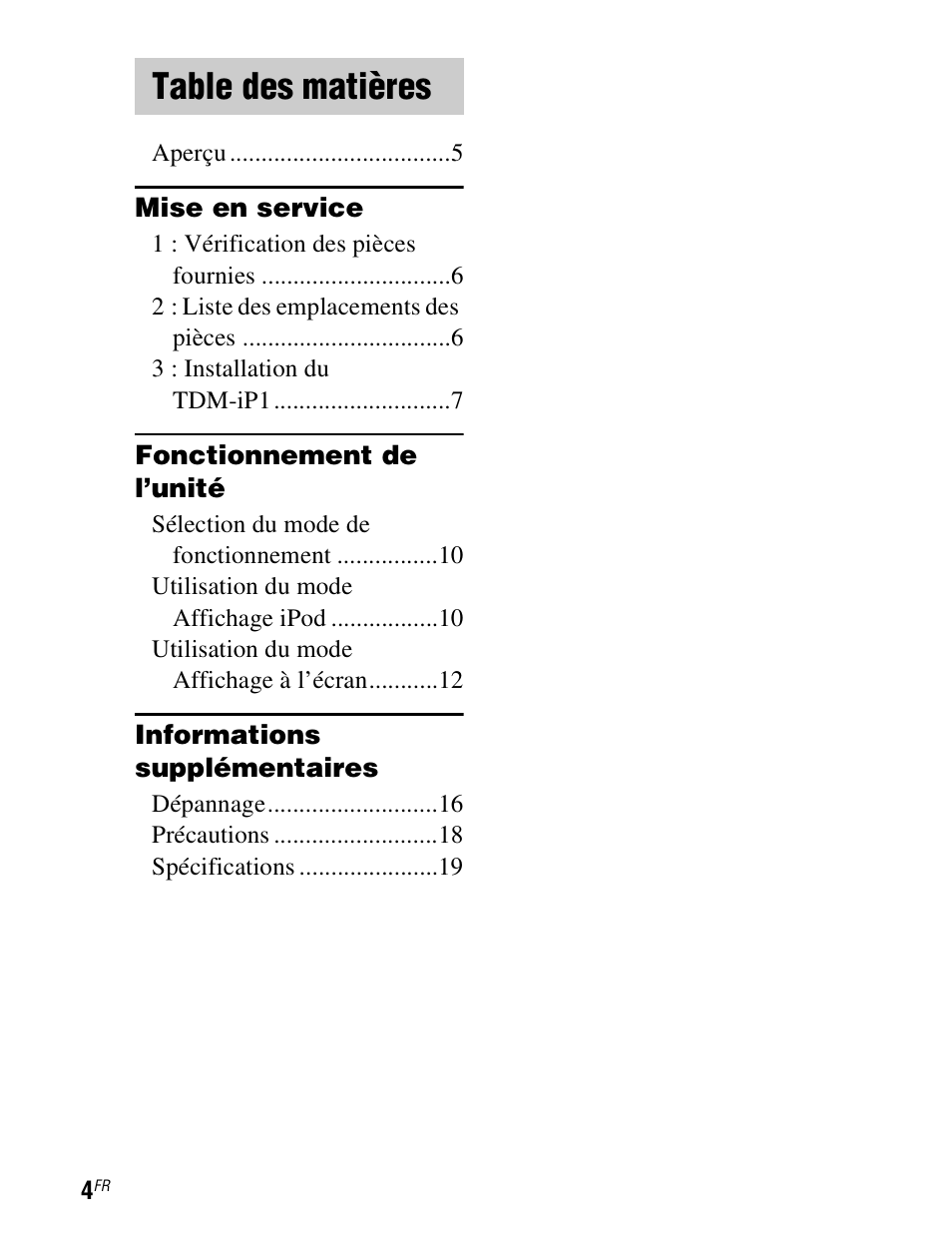 Sony TDM-iP1 User Manual | Page 20 / 200