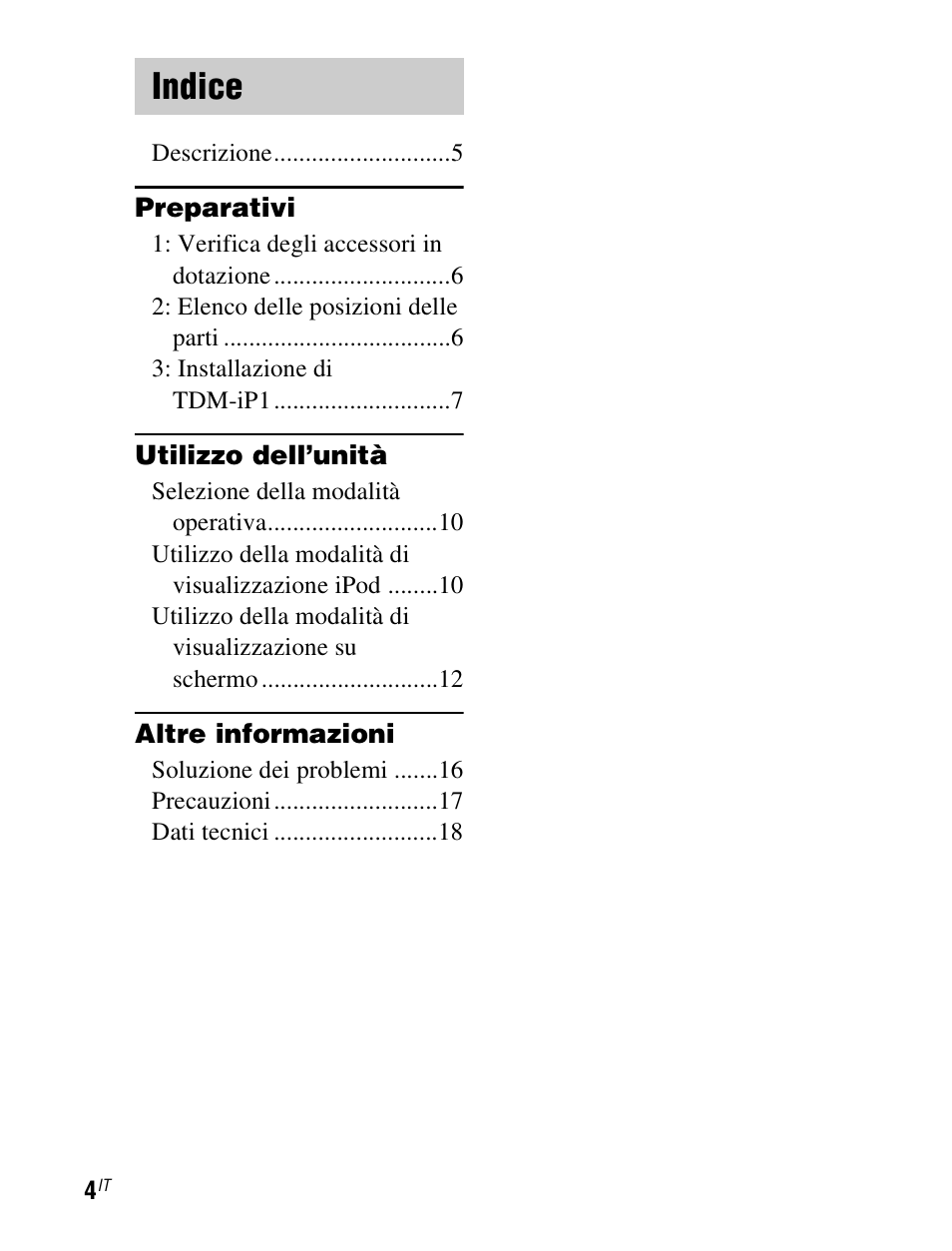 Indice | Sony TDM-iP1 User Manual | Page 92 / 200