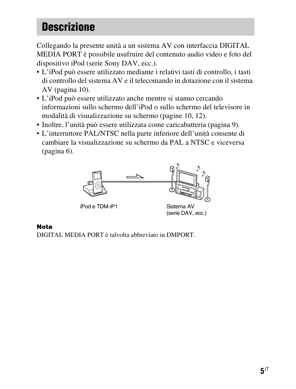 Descrizione | Sony TDM-iP1 User Manual | Page 93 / 200