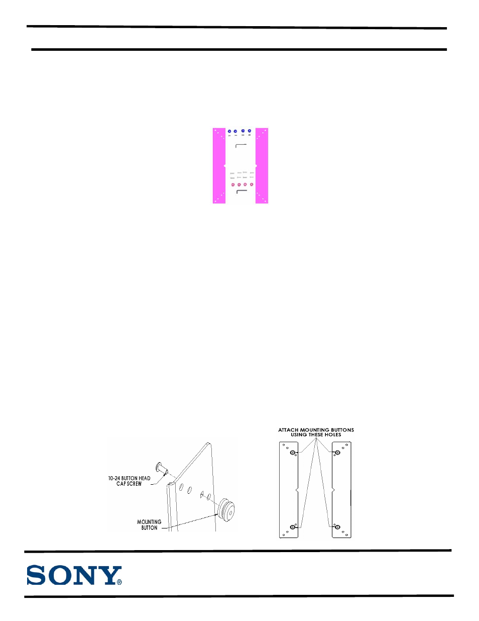 Psb-91/d, Caution, Warning | Plasma display mounting bracket | Sony PLP-91/D User Manual | Page 6 / 7