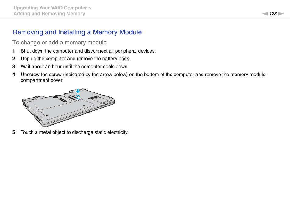 Sony VAIO VGN-AW User Manual | Page 128 / 190