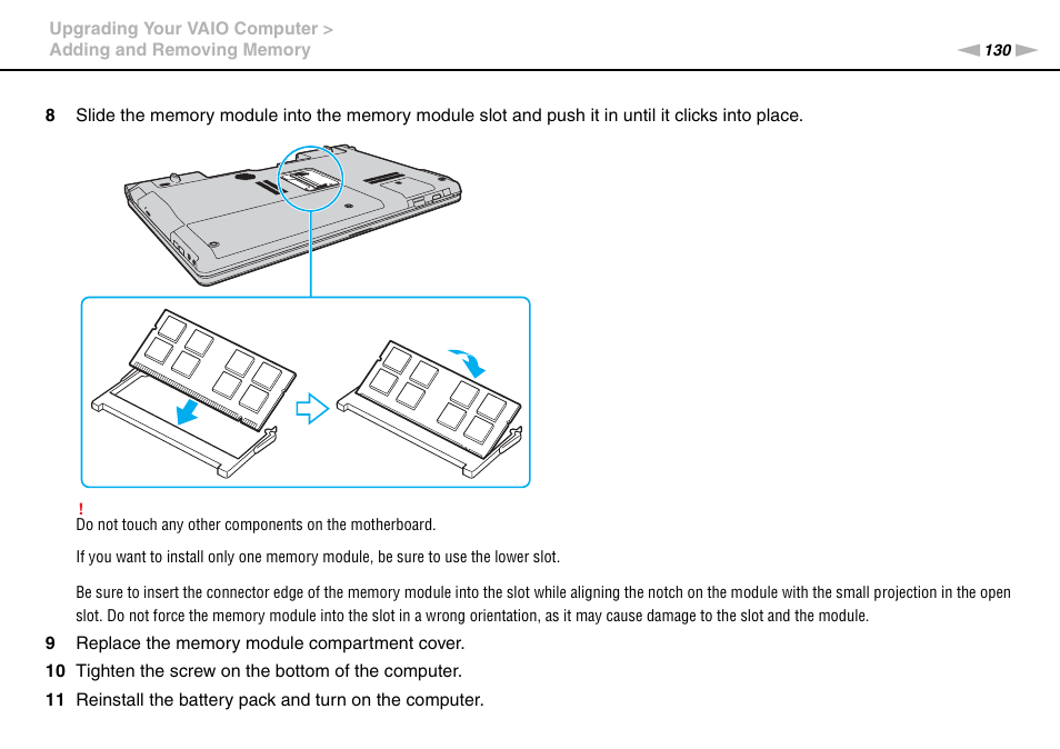 Sony VAIO VGN-AW User Manual | Page 130 / 190