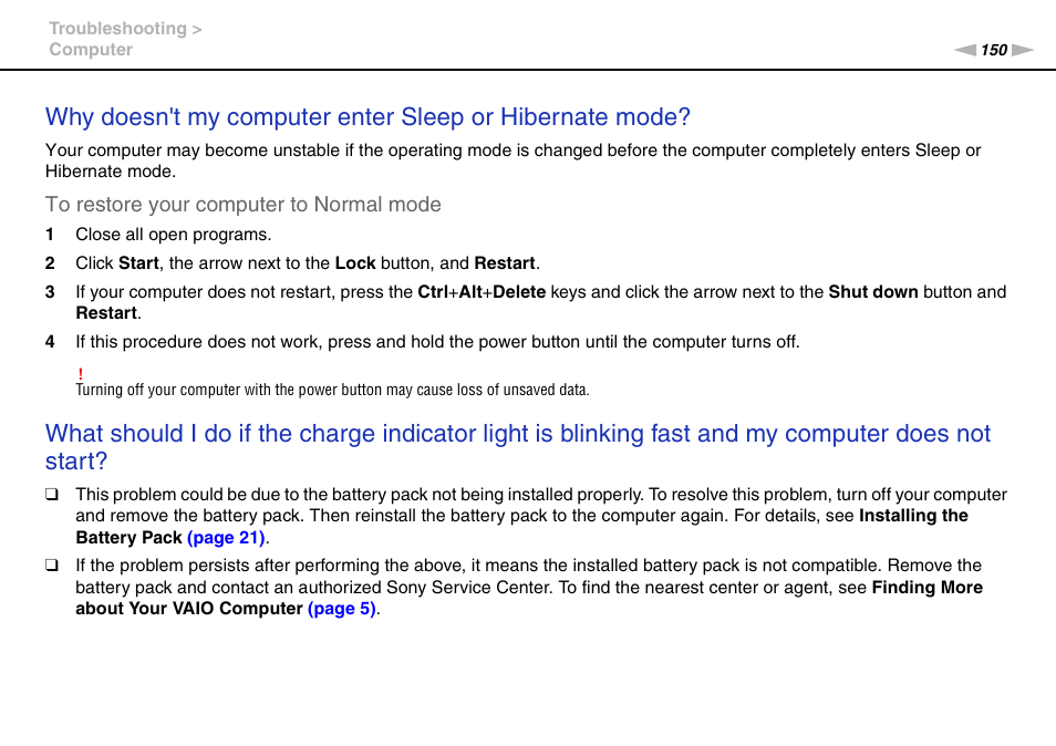 Sony VAIO VGN-AW User Manual | Page 150 / 190