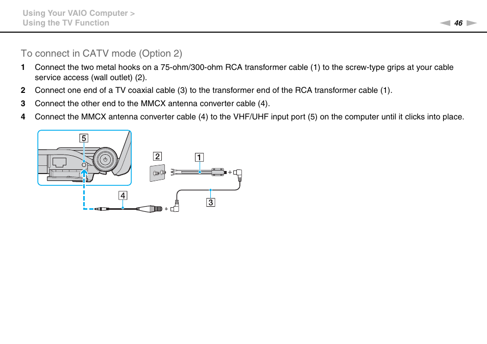 Sony VAIO VGN-AW User Manual | Page 46 / 190