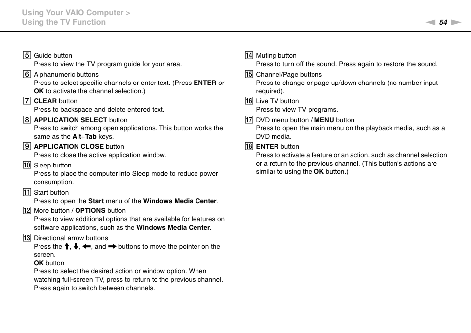 Sony VAIO VGN-AW User Manual | Page 54 / 190