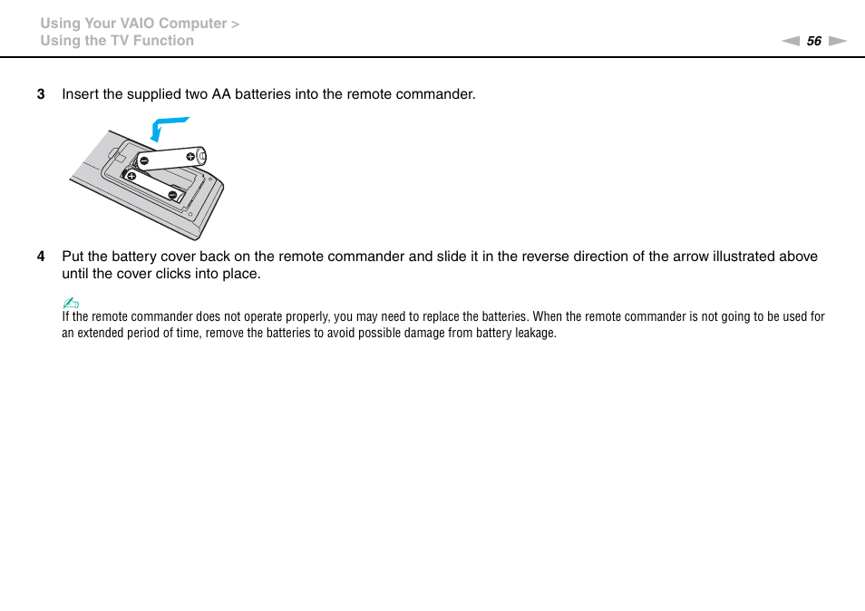 Sony VAIO VGN-AW User Manual | Page 56 / 190