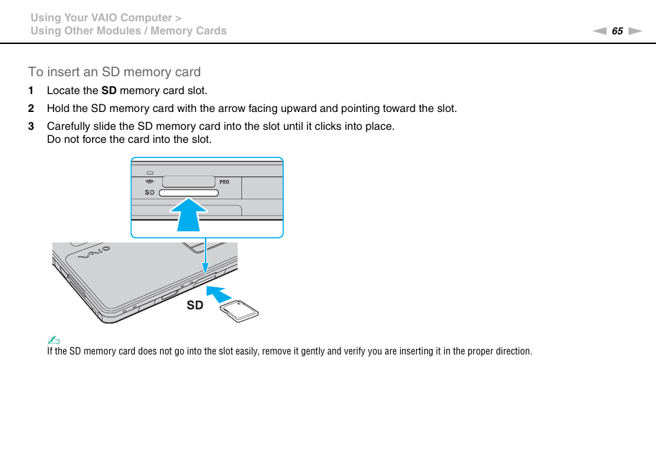 Sony VAIO VGN-AW User Manual | Page 65 / 190