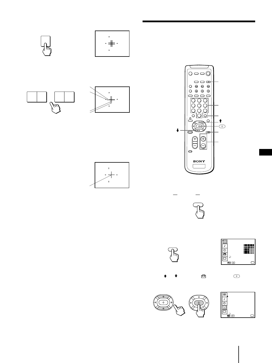 Erasing or adding channels, Press tv (function), Press menu. the main menu appears | En getting started, Press any button | Sony KP-41T35 User Manual | Page 15 / 84