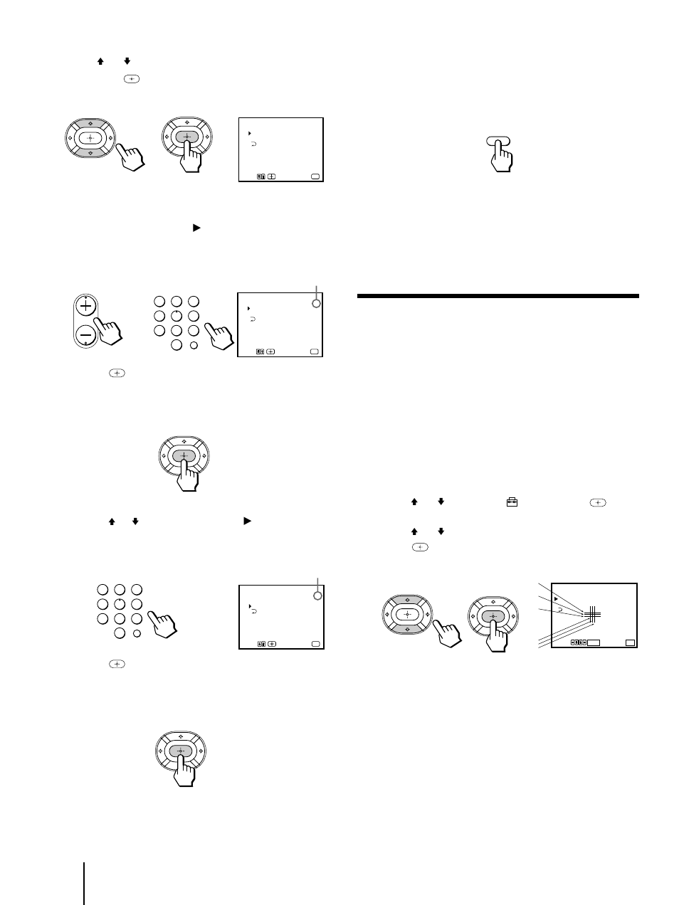 Adjusting convergence (convergence), Erase and/or add channels, Press menu to return to the original screen | Press menu, Press v or v to select , and press | Sony KP-41T35 User Manual | Page 16 / 84