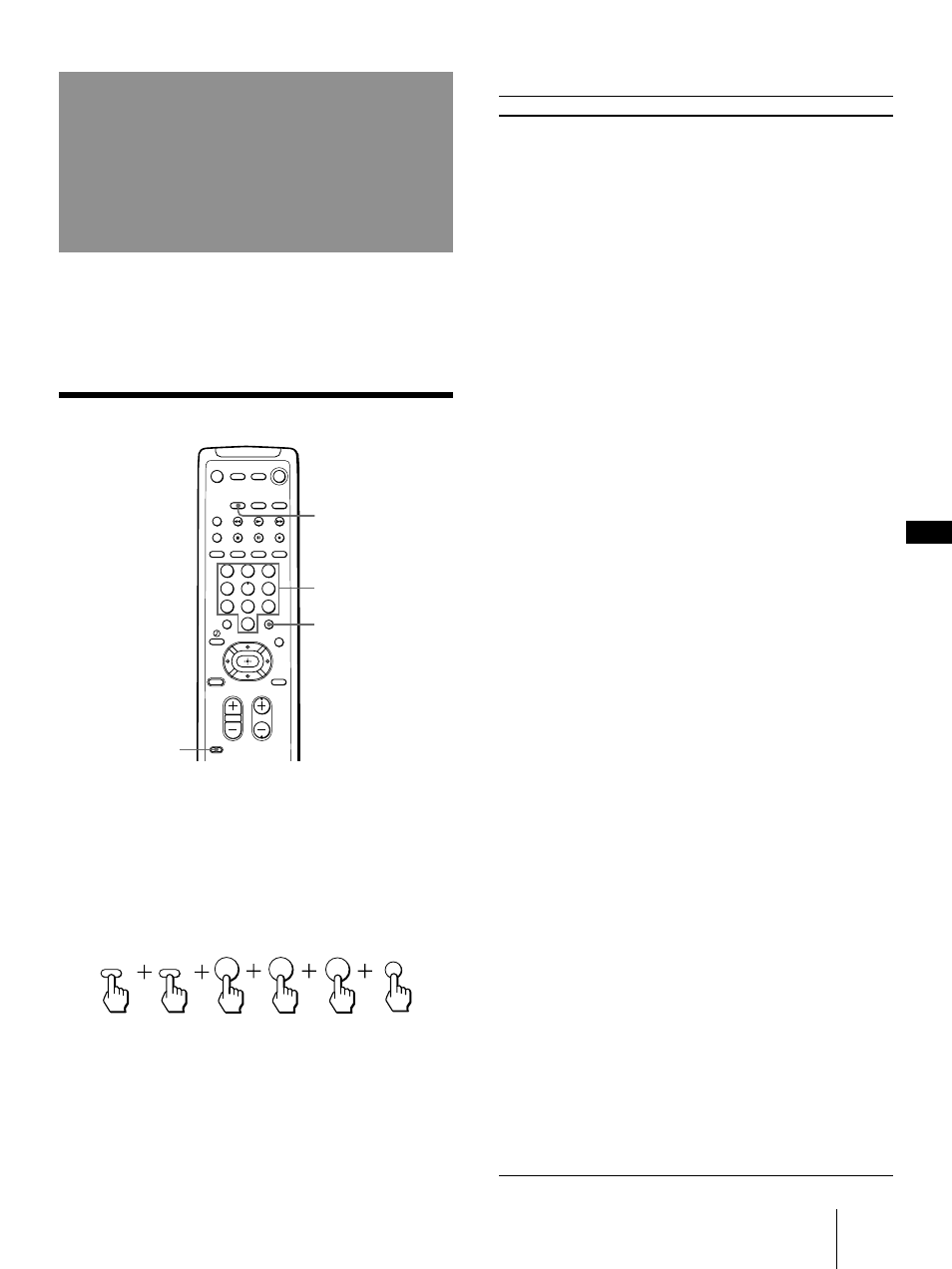 Operating video equipment, 35 operating video equipment, Setting the manufacturer’s code | Sony KP-41T35 User Manual | Page 35 / 84