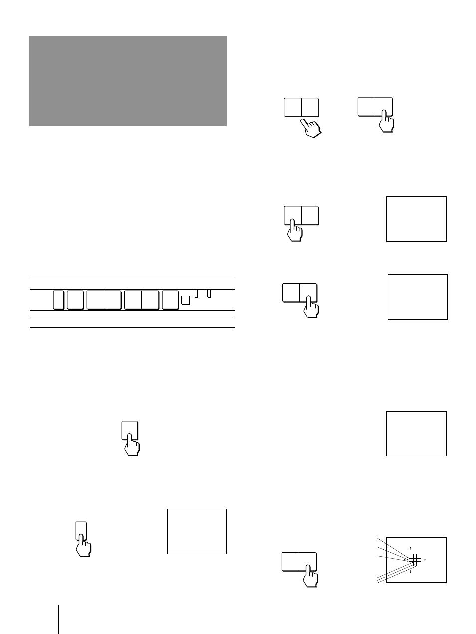 Paso 4, Ajuste del tv de proyección automáticamente, Auto ajustes) | Oprima volume – para iniciar auto ajustes, Oprima power para encender el tv de proyección | Sony KP-41T35 User Manual | Page 56 / 84