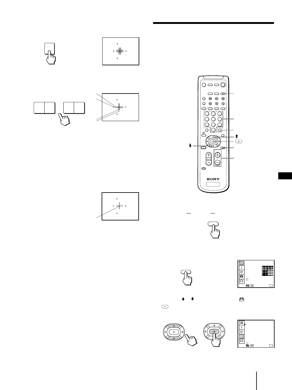 Borrado o añadido de canales, Oprima tv (function), Oprima menu. aparece el menú principal | Preparativos, Nota, Para salir del modo demo, Oprima cualquier tecla | Sony KP-41T35 User Manual | Page 57 / 84