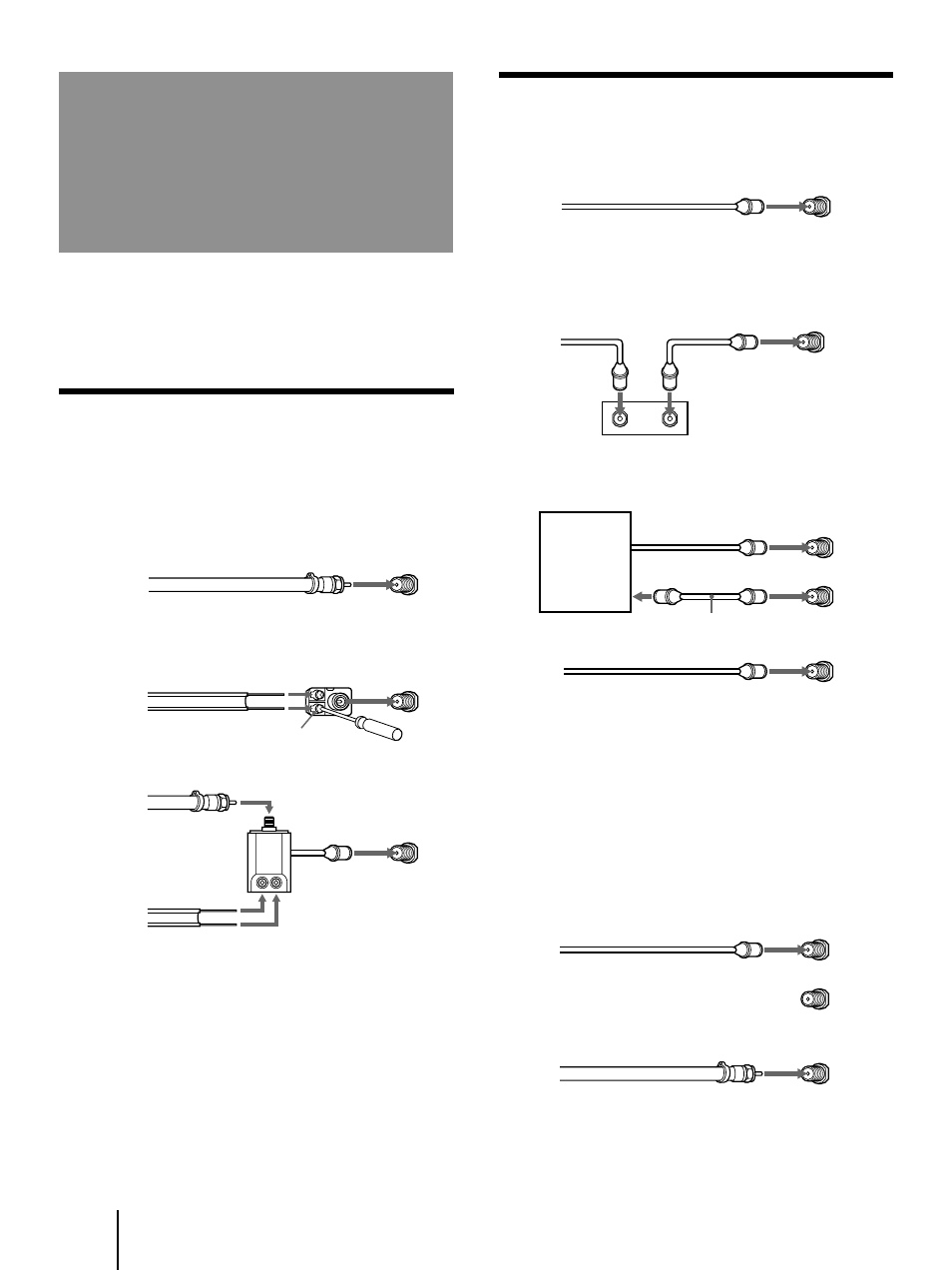 Step 2: hookup, 6 step 2: hookup, Connecting an antenna | Sony KP-41T35 User Manual | Page 6 / 84