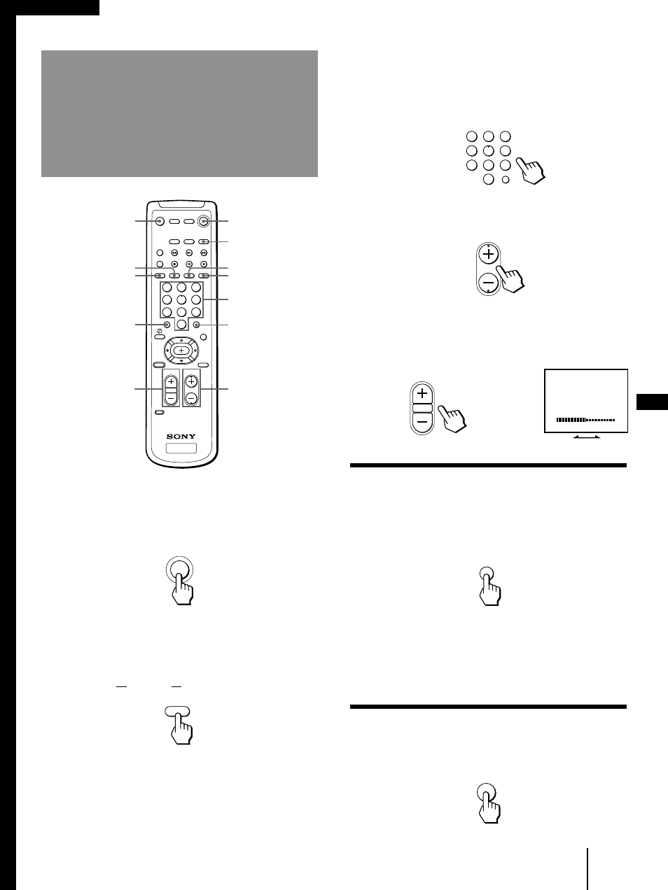 Visión de programas de televisión, Cambio rápido entre dos canales, Eliminación del sonido | Operaciones | Sony KP-41T35 User Manual | Page 61 / 84