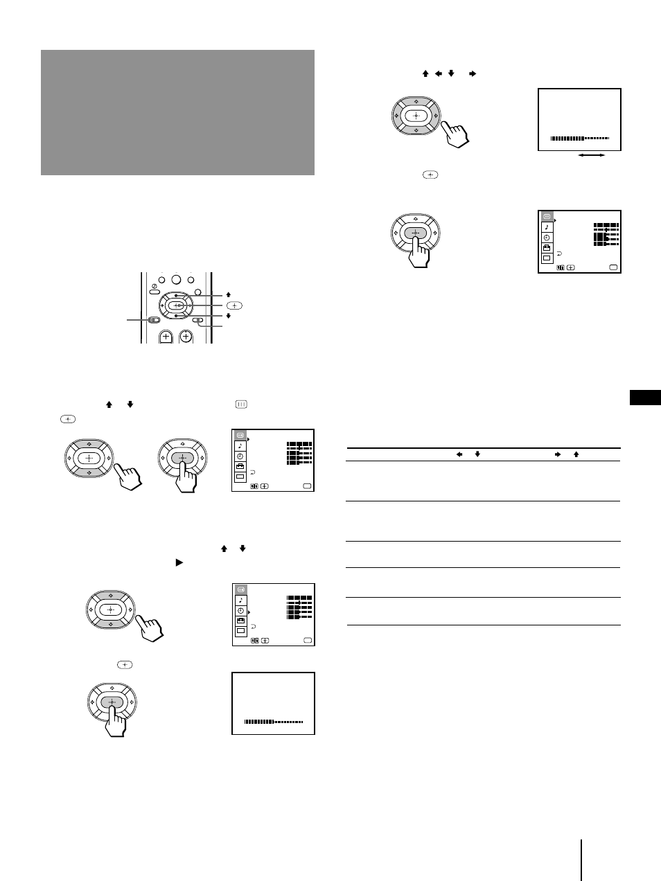 Ajuste de la imagen, Video), Oprima menu | Sony KP-41T35 User Manual | Page 65 / 84