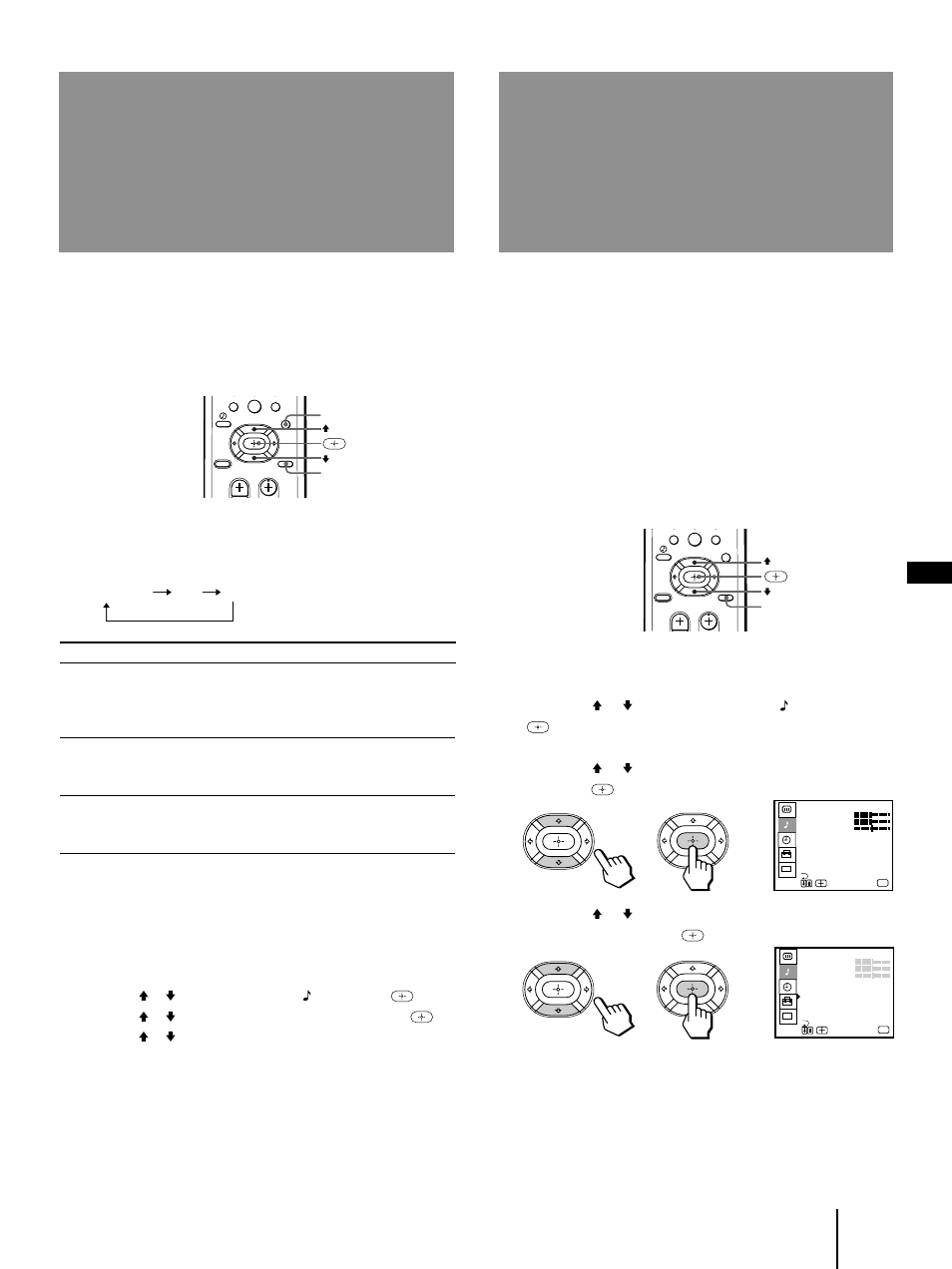 Selección de las bocinas, Selección de programas en estéreo o bilingües, Bocinas) | Mts) | Sony KP-41T35 User Manual | Page 69 / 84