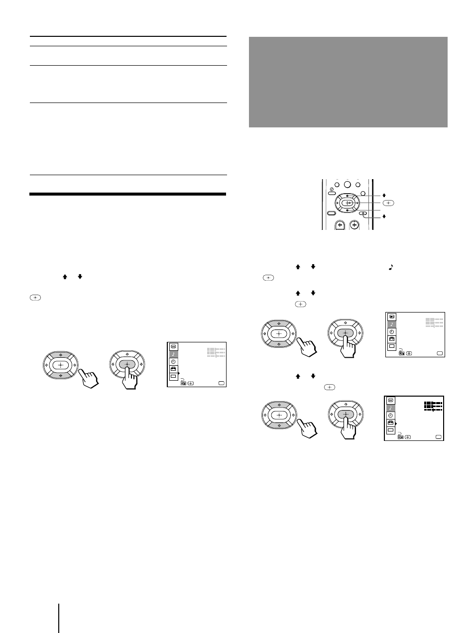 Selección de salida de audio, Salida), Oprima menu | Oprima menu para volver a la pantalla original | Sony KP-41T35 User Manual | Page 70 / 84