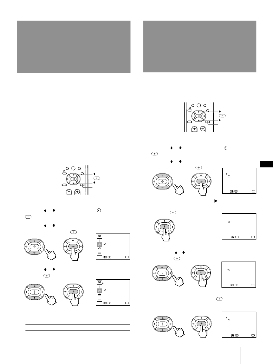 Ajuste del reloj, Ajuste de la hora de verano, Fijar hora actual) | Hora de verano) | Sony KP-41T35 User Manual | Page 71 / 84