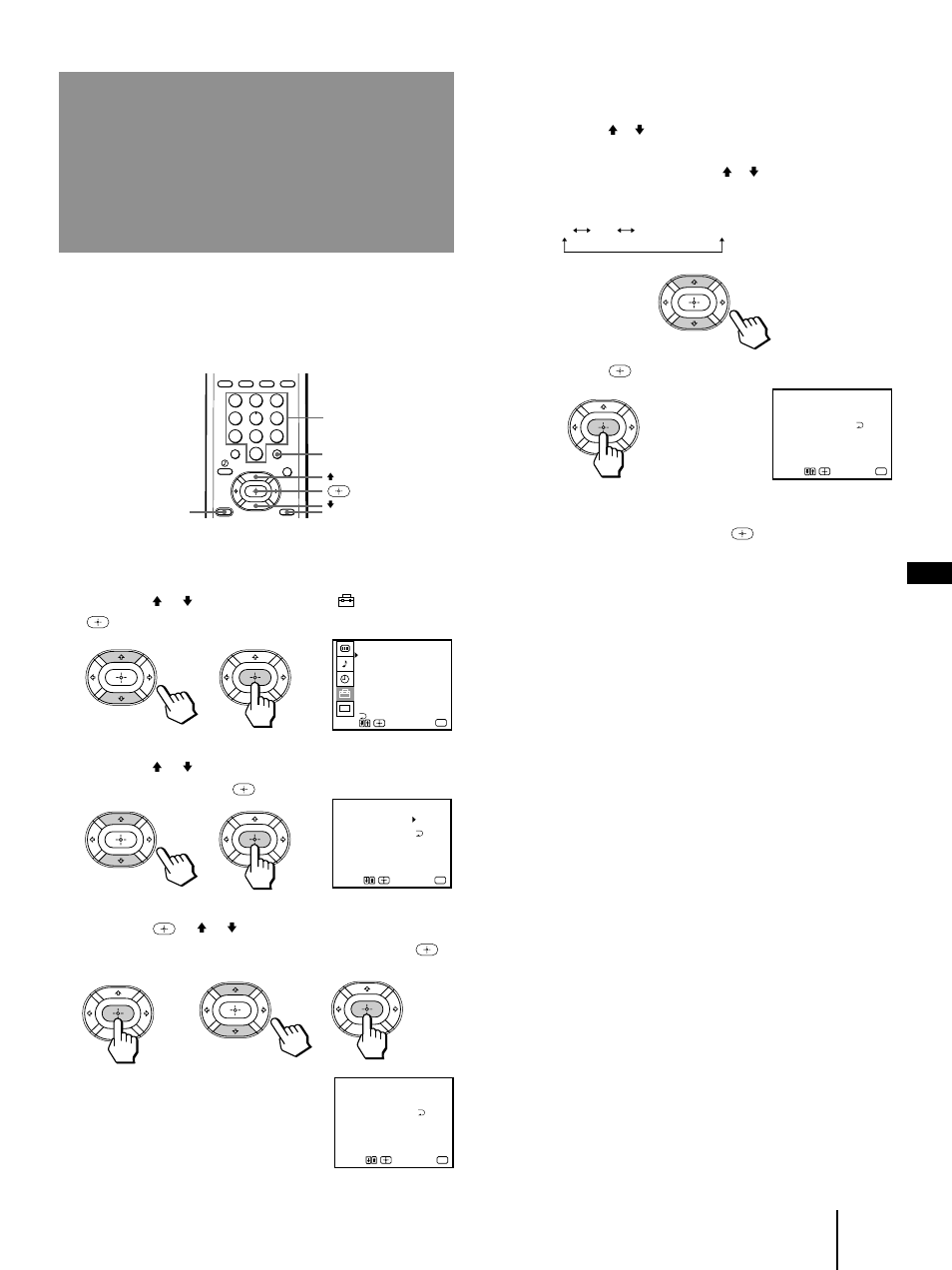 Personalización de los nombres de los canales, Nombre del canal), Oprima menu | Sony KP-41T35 User Manual | Page 73 / 84