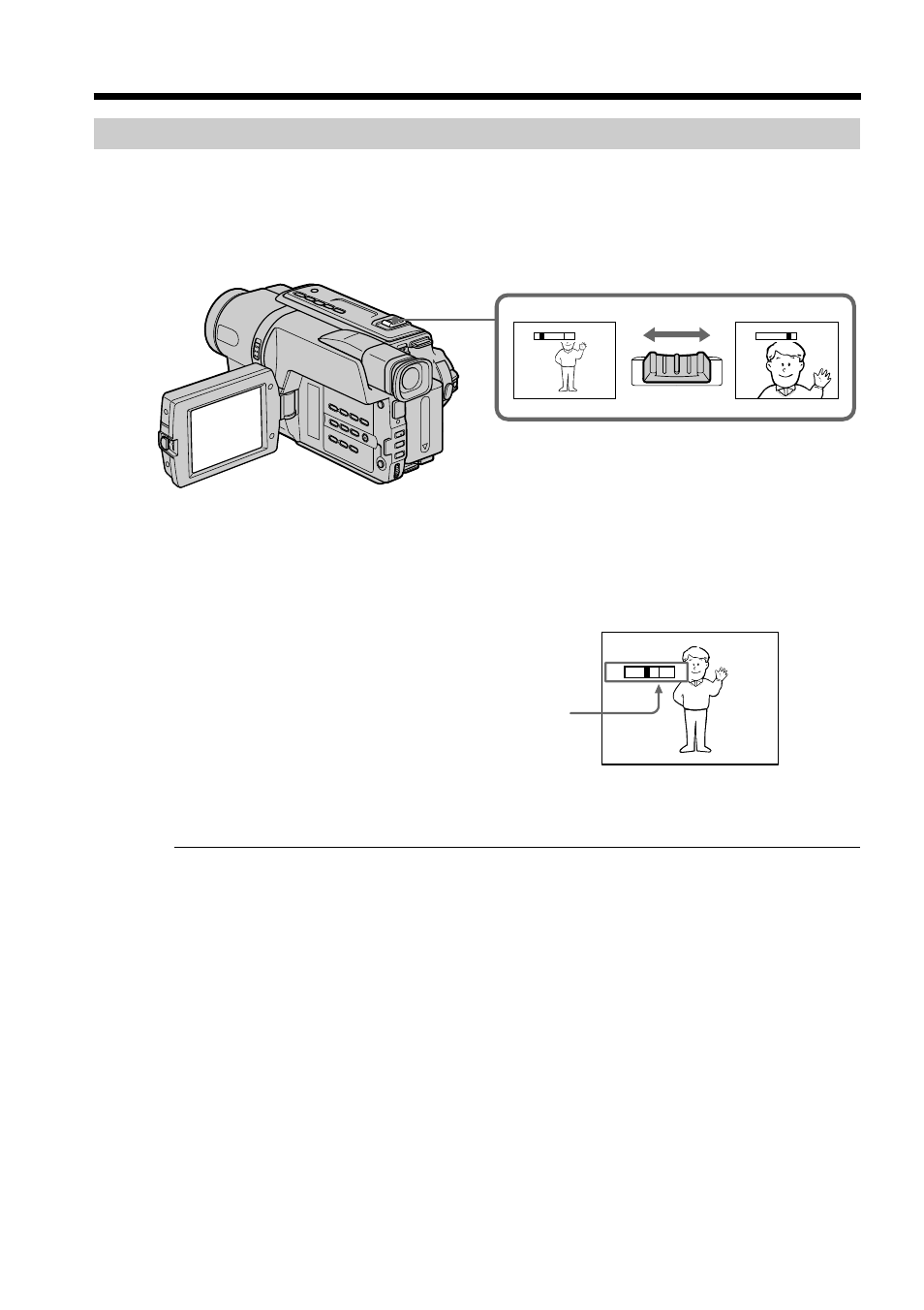 Using the zoom feature, Recording a picture | Sony CCD- TRV408 User Manual | Page 22 / 100