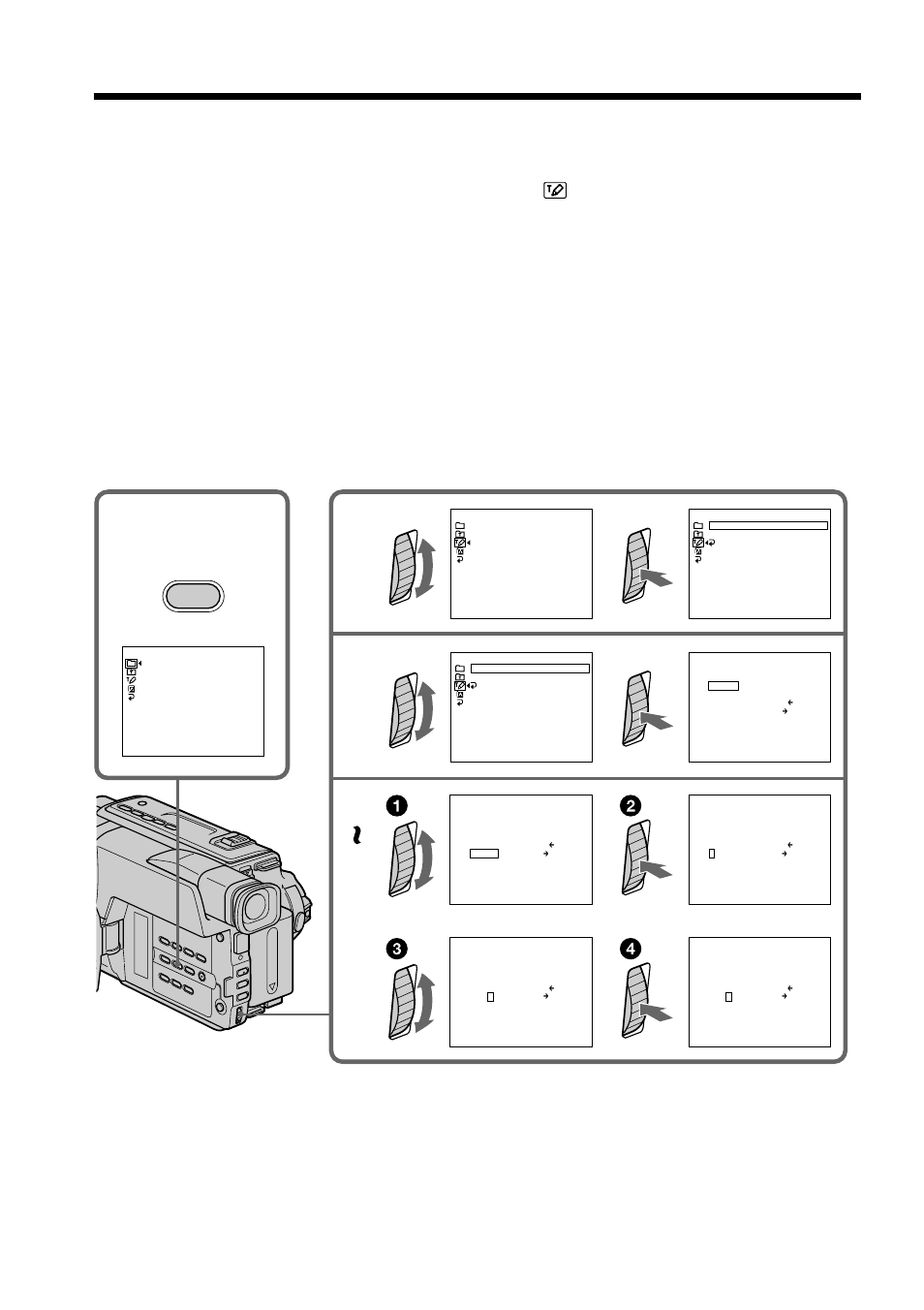 Making your own titles, T i tle | Sony CCD- TRV408 User Manual | Page 44 / 100