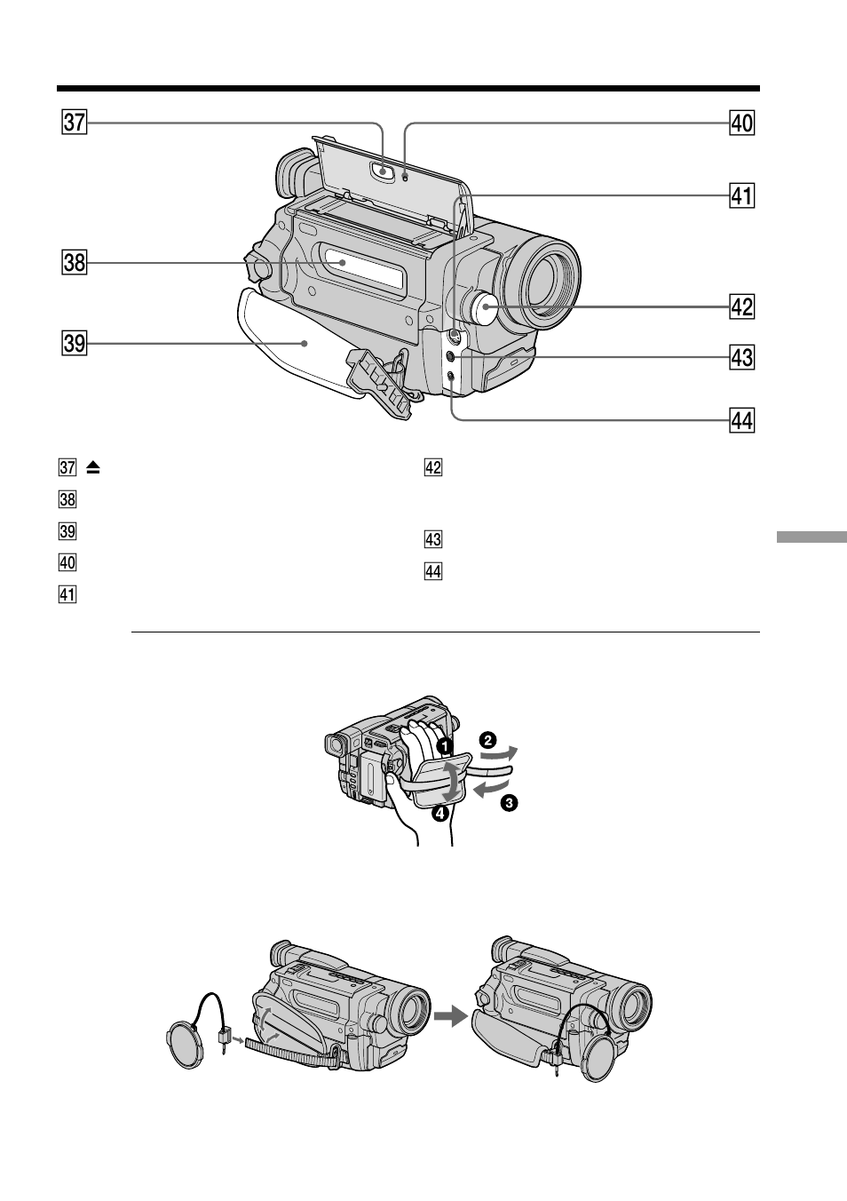 El ek ej rs rd rf ra r | Sony CCD- TRV408 User Manual | Page 95 / 100