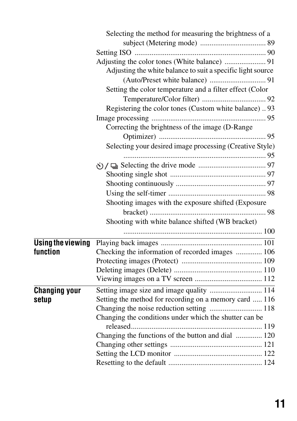 Sony 4-133-499-11 (1) User Manual | Page 11 / 167