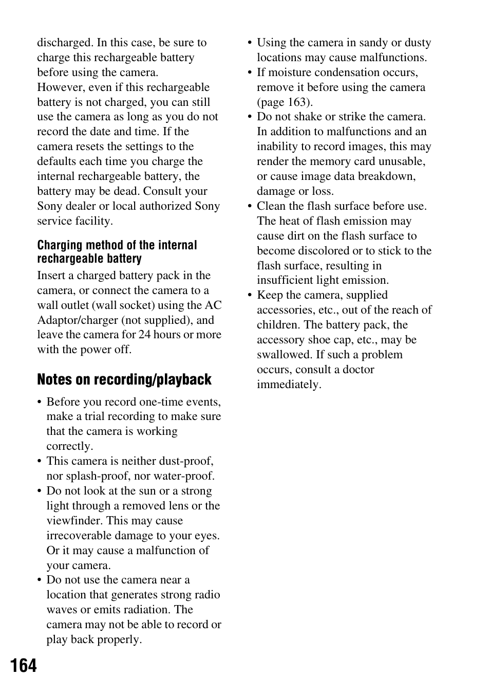 Sony 4-133-499-11 (1) User Manual | Page 164 / 167