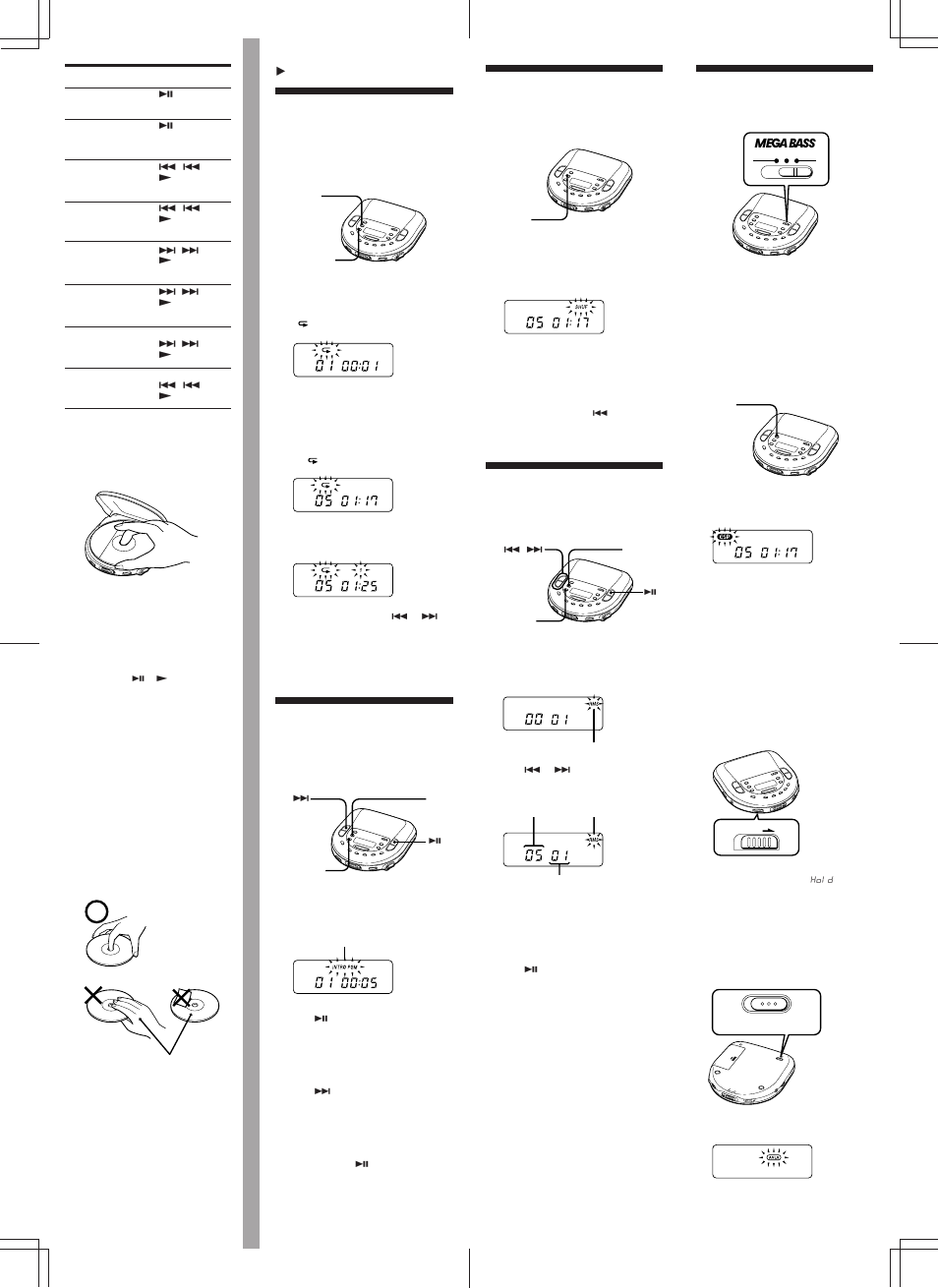 Sony FM/AM Compact Disc Compact Player D-T405 User Manual | Page 2 / 6