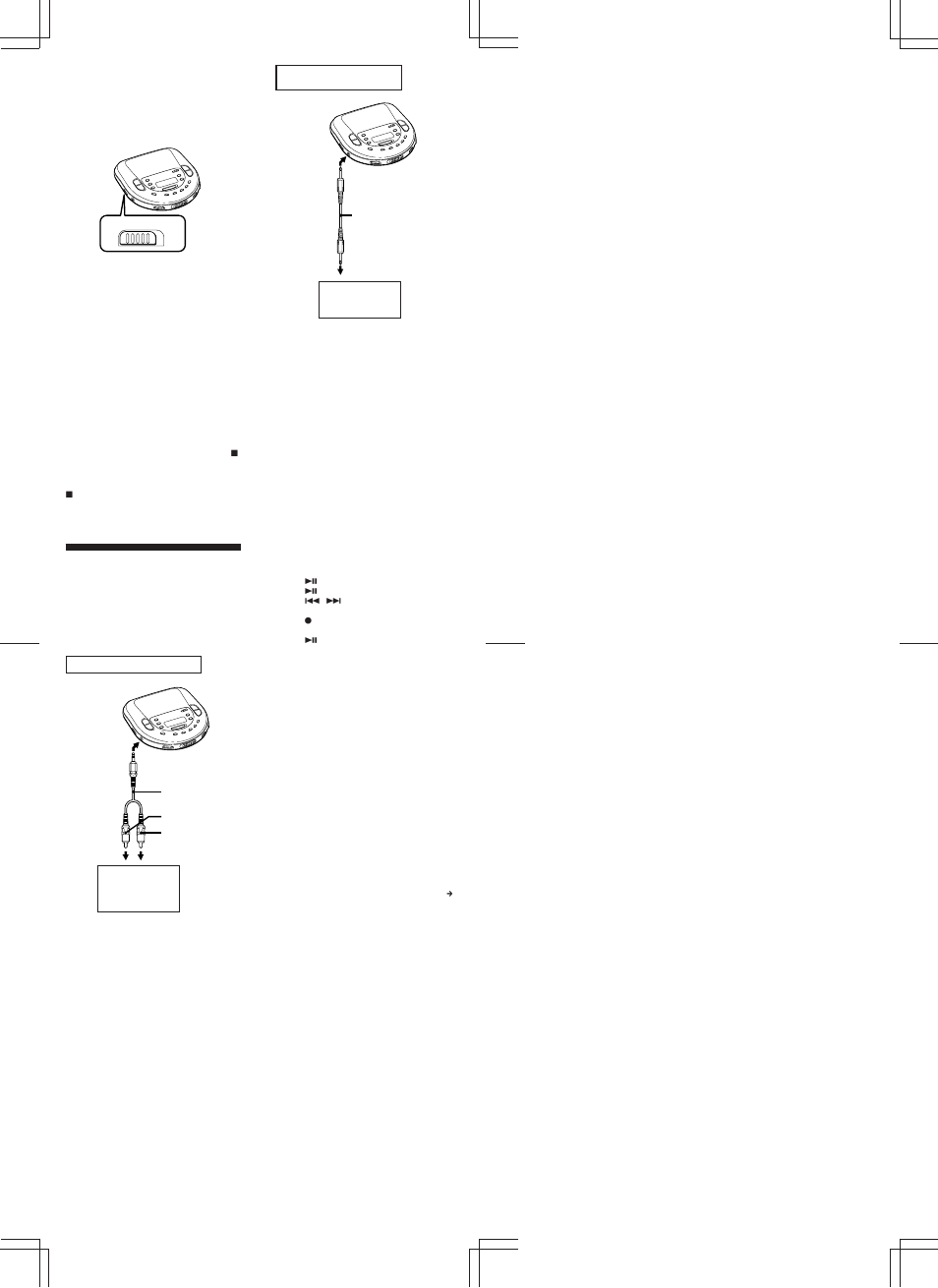 Connecting to other stereo equipment | Sony FM/AM Compact Disc Compact Player D-T405 User Manual | Page 3 / 6