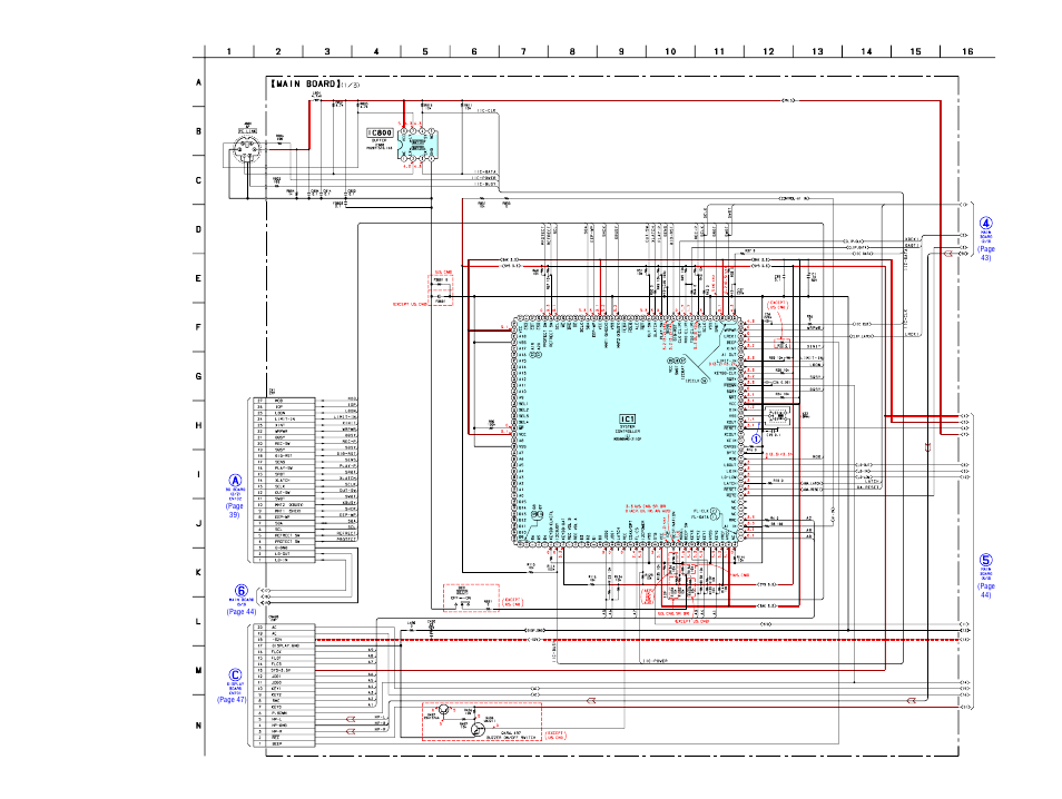 Schematic diagram – main board (1/3), Mds-s50 | Sony MDS-S50 User Manual | Page 42 / 70