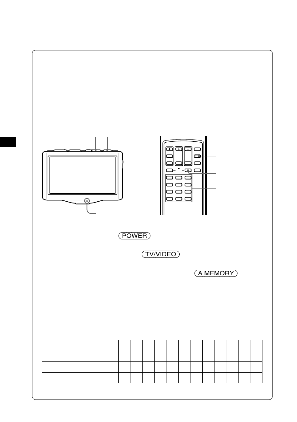 8automatisches speichern von fernsehsendern, Drücken sie (power) am fernsehgerät | Sony XTL-W70 User Manual | Page 30 / 84