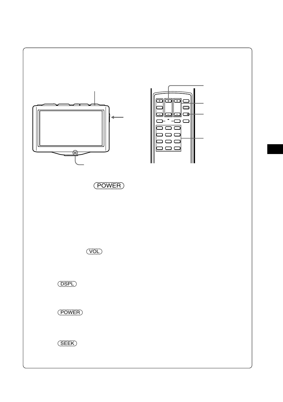 Visualización de un programa de tv, Visualización de la indicación en pantalla, Desactivación del tv | Presione (power), Ajuste el volumen | Sony XTL-W70 User Manual | Page 51 / 84