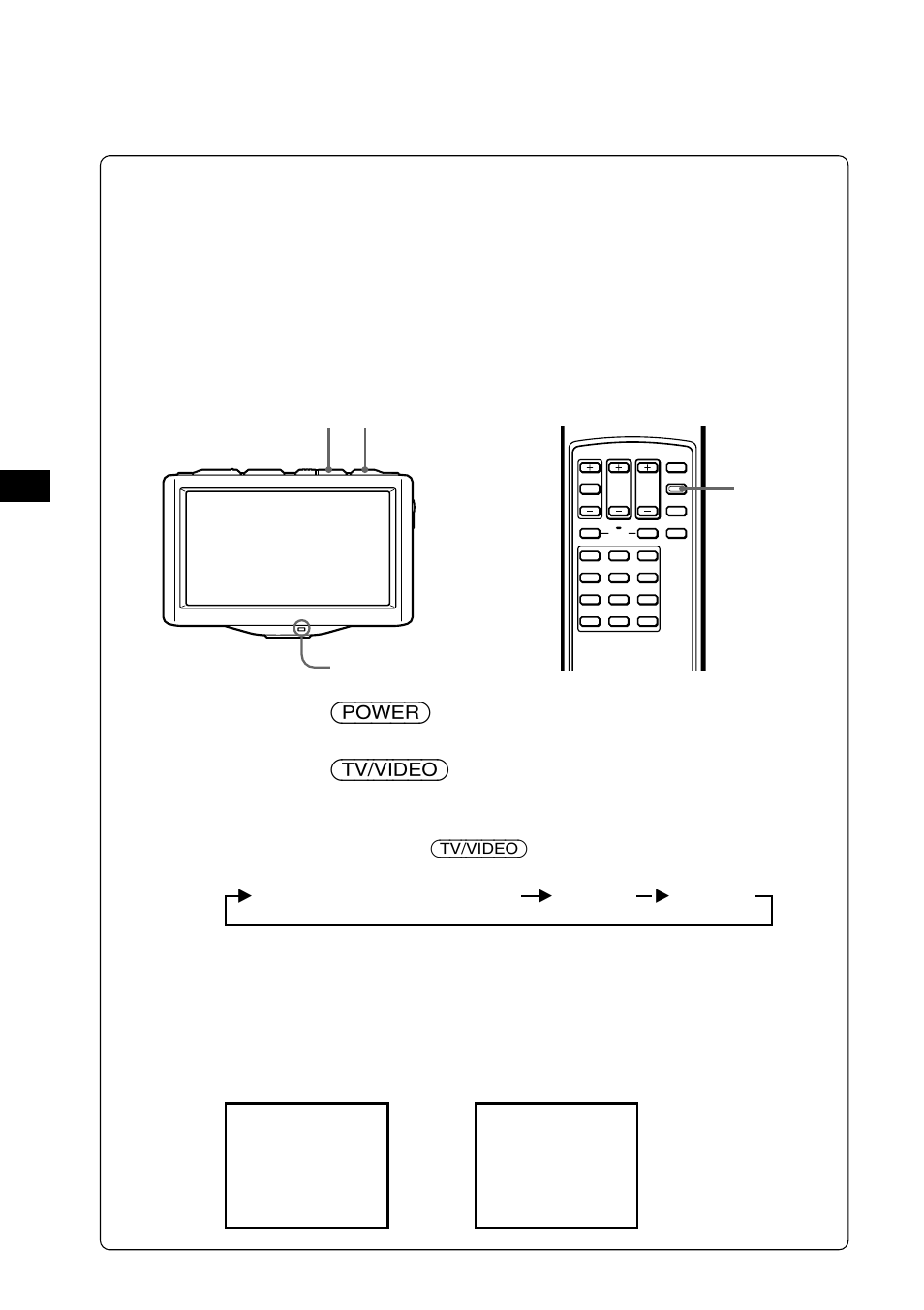 Visualización de un video, Presione (power) | Sony XTL-W70 User Manual | Page 54 / 84