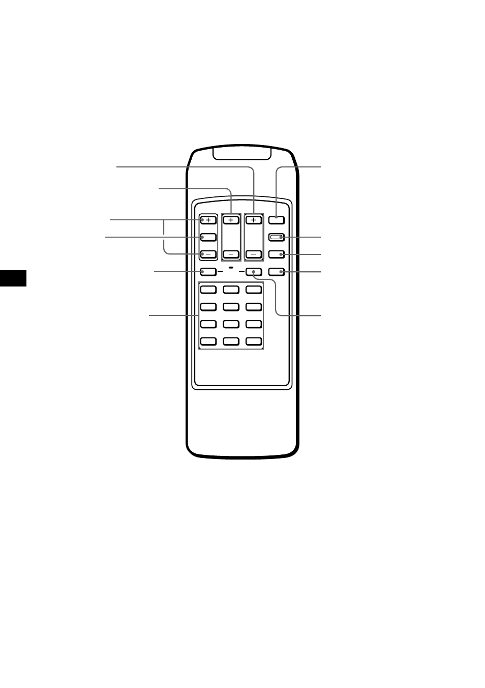 Controle remoto sem fio | Sony XTL-W70 User Manual | Page 68 / 84