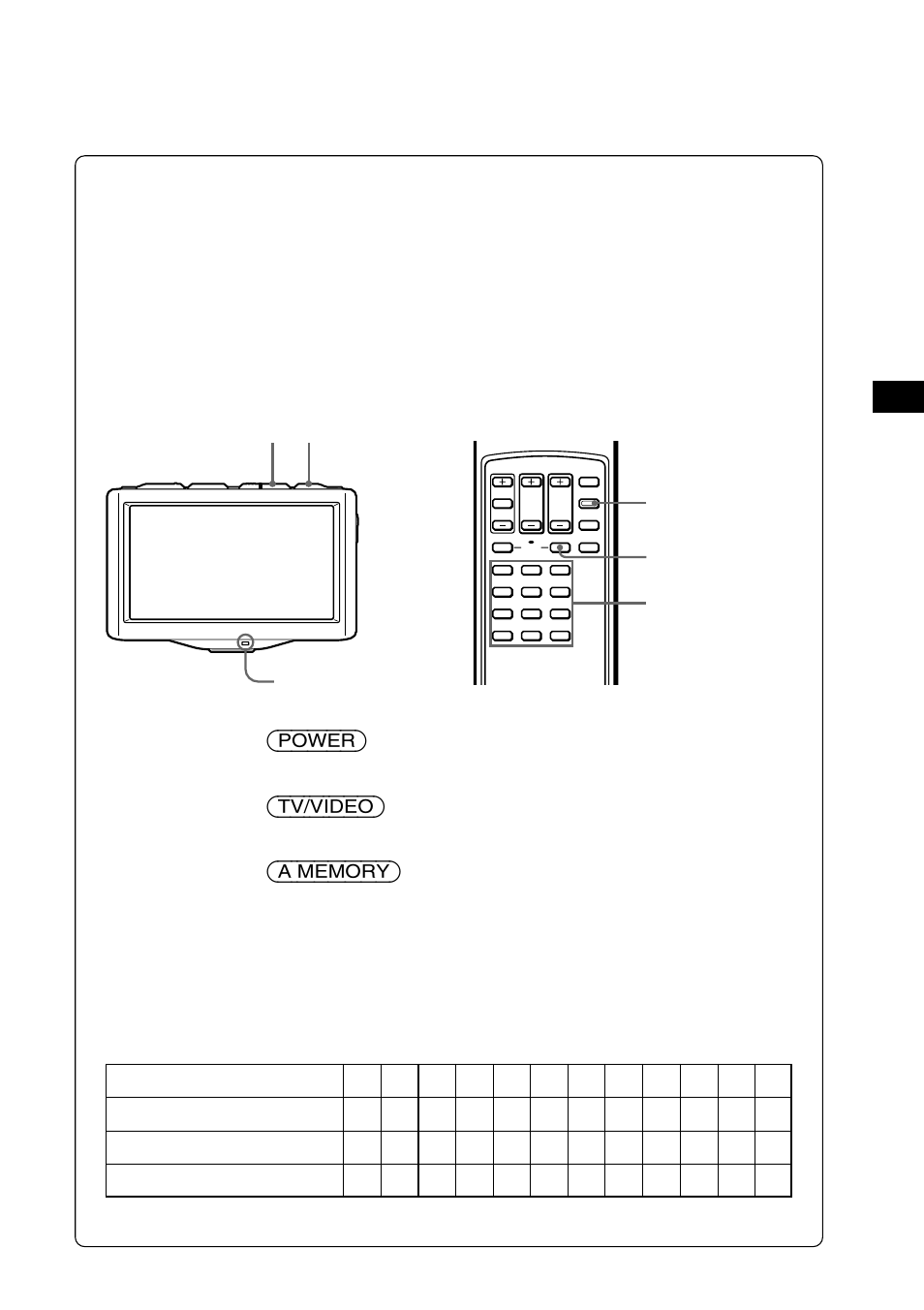 9storing tv stations automatically, Press (power) on the tv | Sony XTL-W70 User Manual | Page 9 / 84