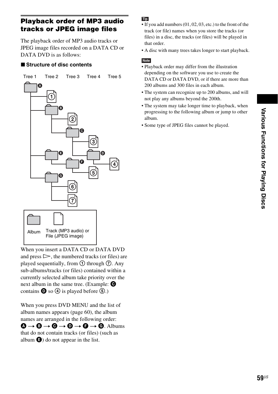 Sony DAVHDX500 User Manual | Page 59 / 120